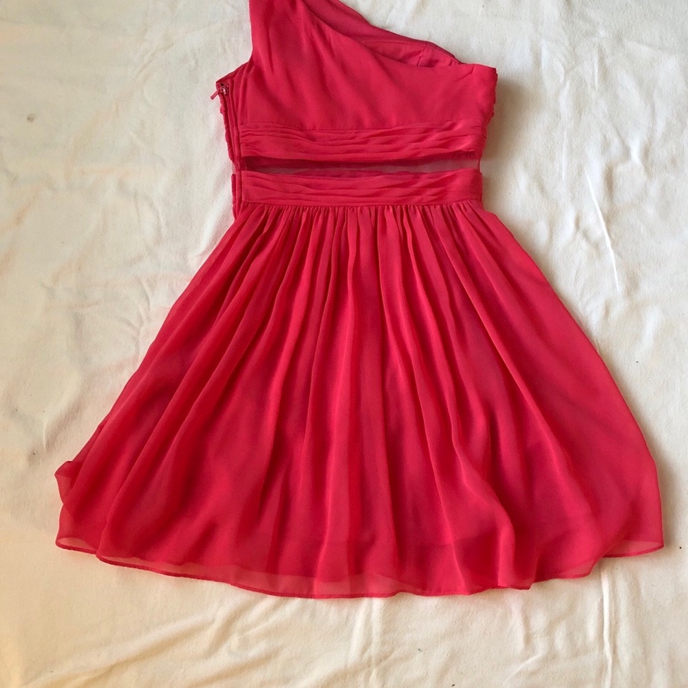 One sleeve coral dress! - Picture 3 of 3